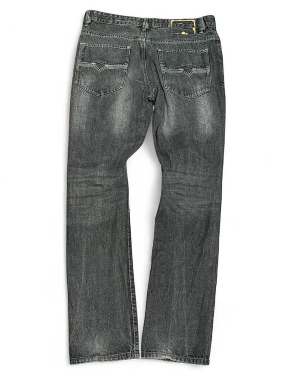 Point Zero Other - Y2K Point Zero Embroidered Faded Slim Straight Jeans